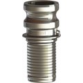 Campbell Fittings 2" Male Adp X Hse Shnk Ss E-316-200C